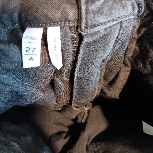 LOFT 27 / 4 Curvy Skinny Black Stretch Denim Womens Jeans - Picture 5 of 6